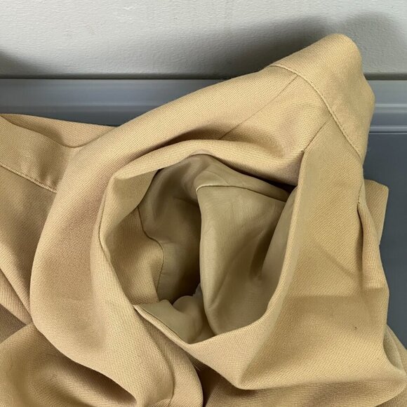 Vintage Marks & Spencer High Rise Pleated Wool Blend Pants Camel - Picture 7 of 10